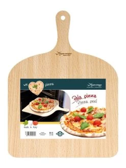 ETNA Pizza Set - Grote Pizzasteen & GRATIS Pizzaschep - 30 Cm X 38 Cm - Echt Italiaanse Pizzasteen - Broodbaksteen - BBQ Pizzasteen - Gemaakt Van Lavasteen Uit De Etna - Non-stick - Eppicotispai -Kook Verkoop 901x1200