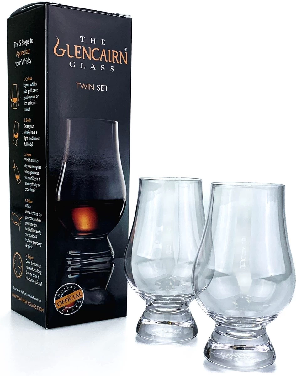 Glencairn 2x Whiskyglas Twinset - Kristal Loodvrij - Made In Scotland 3 Glencairn 2x Whiskyglas Twinset - Kristal Loodvrij - Made In Scotland