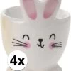 Merkloos 4x Witte Paashaas Eierdop 7 Cm - Eierdop Pasen - Paasontbijt 1 Merkloos 4x Witte Paashaas Eierdop 7 Cm - Eierdop Pasen - Paasontbijt -Kook Verkoop 947x1200 3