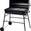 BBQ XL Houtskoolbarbecue - Cilindervorm - Grilloppervlak (LxB) 71 X 35 Cm - Zwart