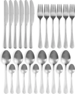 Magani - Zilveren Bestekset - Roestvrij Staal - 24-delig - Voor Zes Personen - PVD Coating -Kook Verkoop 958x1200 4
