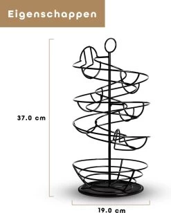 Eiermand – Eierrek – Eierhouder – Eieren – Zwart - Pasen - Tot 40 Eieren - 360° - BAULK® -Kook Verkoop 963x1200