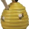 Merkloos Gele Honingpot Met Honinglepel/stokje 11 Cm - Keukengerei/tafelgerei - Thee Drinken - Honing Potten Met 3D Bijenmotief -Kook Verkoop 965x1200 2