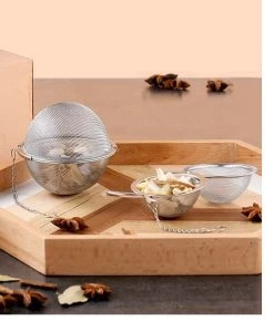 Merkloos Thee Zeef Set 3 Stuks Ø 9 / Ø 7 / Ø 5 - Thee/kruiden Kogel RVS -Thee Ei RVS - Kruiden Zeef/filter RVS -Kook Verkoop 988x1200