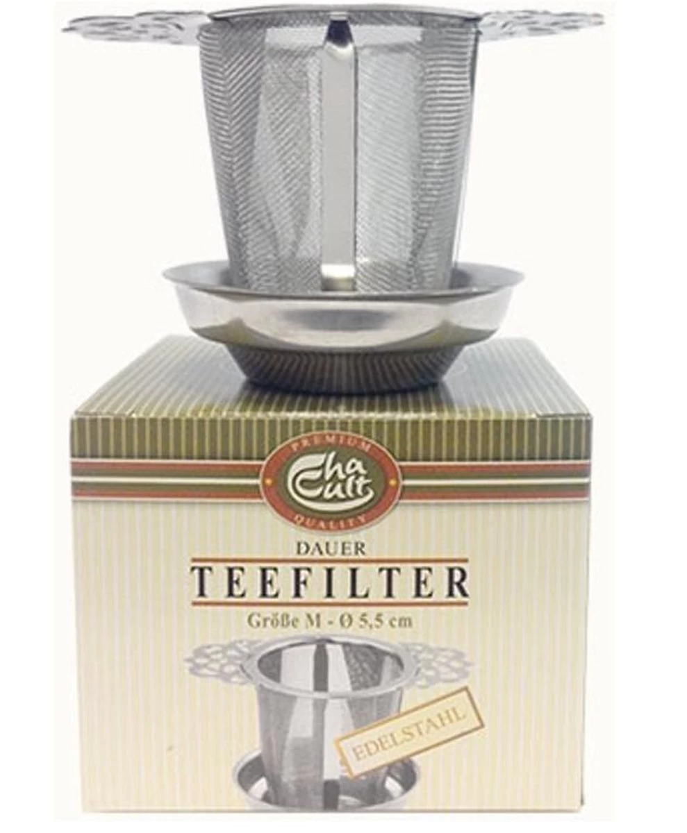 Theefilter RVS - Theezeef Losse Thee Voor Kop Of Hele Pot Met Houder En Lekbakje 4 Theefilter RVS - Theezeef Losse Thee Voor Kop Of Hele Pot Met Houder En Lekbakje - Afbeelding 2