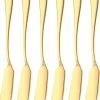 House Of Husk Botermesjes Set - Goud - RVS - Botermes - Smeermessen - Tapas Mesjes - 6 Stuks