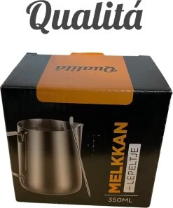 Qualitá® Melkkan Met Art Pen - Barista Melkkannetje - 350 ML - Melkopschuimkannen -Kook Verkoop 998x1200 3